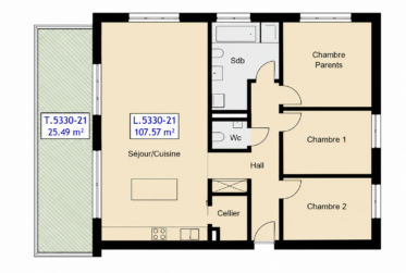 3 Bedrooms Appartement, Appartement neuf
